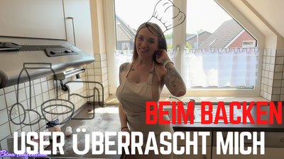 User Überrascht mich beim Backen