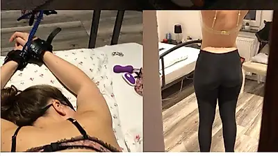 Trompée par mon colocataire ; observée, ligotée pendant son sommeil et baisée !