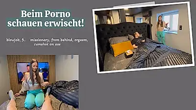 Caught watching porn! He didn't expect this reaction!