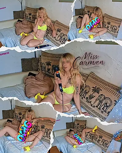 Do you want to see how my massage wand pampers me?❣ 