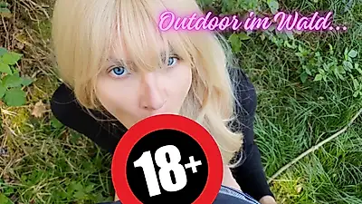 TEEN OUTDOORS IN THE FOREST FUCKED AND CUMMED WITH PERVERTISEMENT BY PERVERTED FORESTER AO!!!