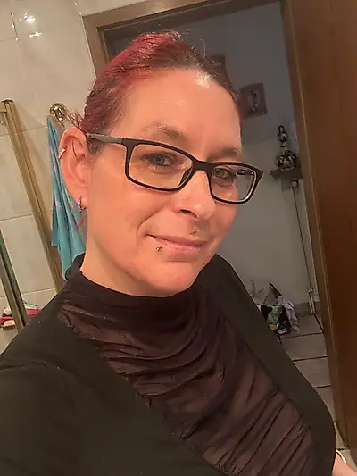 First she got turned on with a hand vibrator, then she took me hard. 