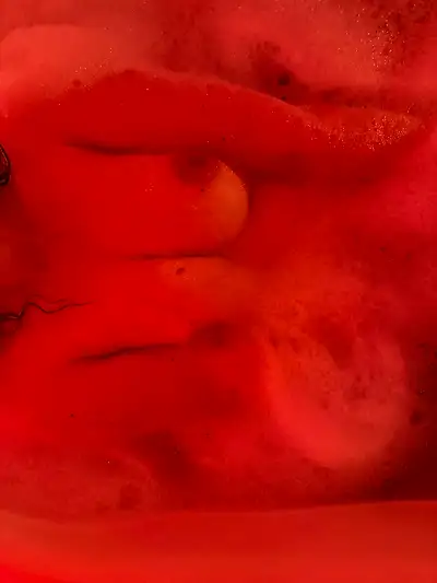 Hot touches in the hot tub