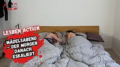 Teen lesbian action in the morning! Let's get it on!
