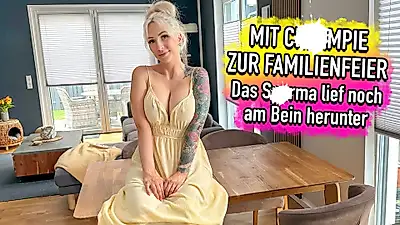 Ik droeg C******e naar het familiefeest en het liep nog steeds langs mijn been naar beneden. 