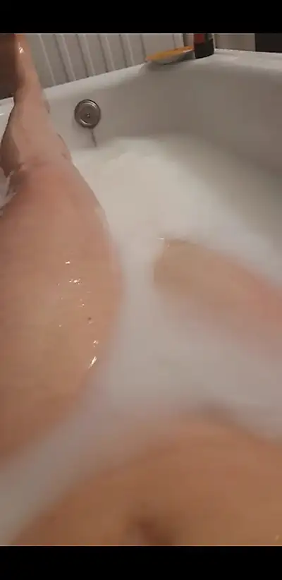 Milk bath in bathtub - Pampering P***y