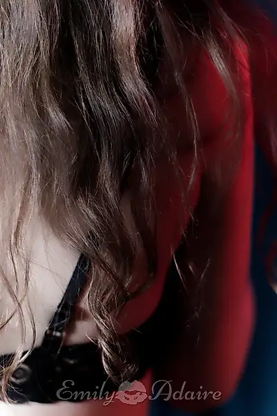 Lace underwear and nylon hold-ups....