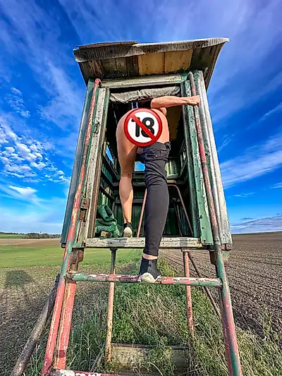 La postazione di caccia e i dintorni...