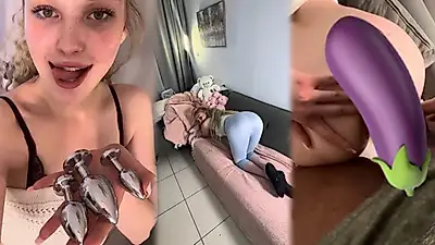BRAND NEW... Hot anal sex with BBC + hot anal stretching with 3 butt plugs (25 min)