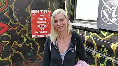 The hobby whore from Herbertstraße - fucked bare in the f***e!